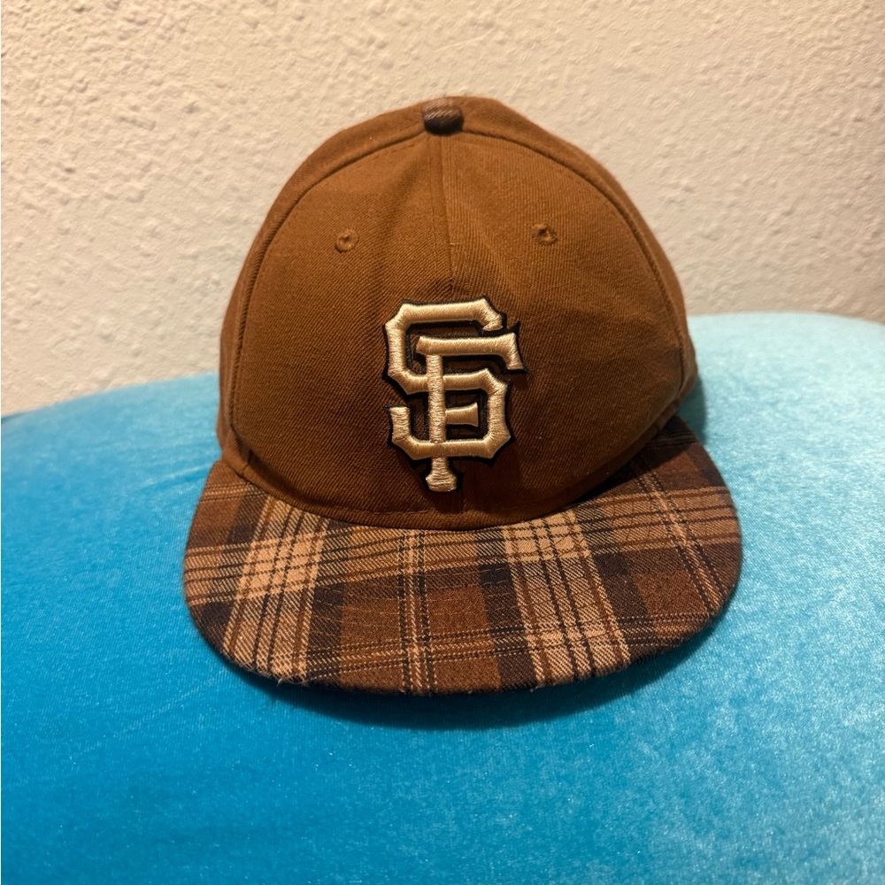 San Francisco Giants New Era 59FIFTY  Brown Tartan Snap Back 7 3/8 -MLB